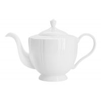 Чайник заварочный 1,1 л, фарфор, белый, Lotus white Anna Lafarg Emily