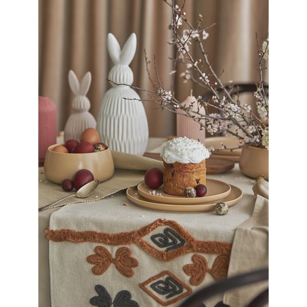 Декор из фарфора белого цвета trendy bunny из коллекции essential, 12,5х12,5x30,5 см Tkano