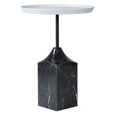 Столик кофейный sustainable collection, D37,7 см, серый/черно-белый Bergenson Bjorn
