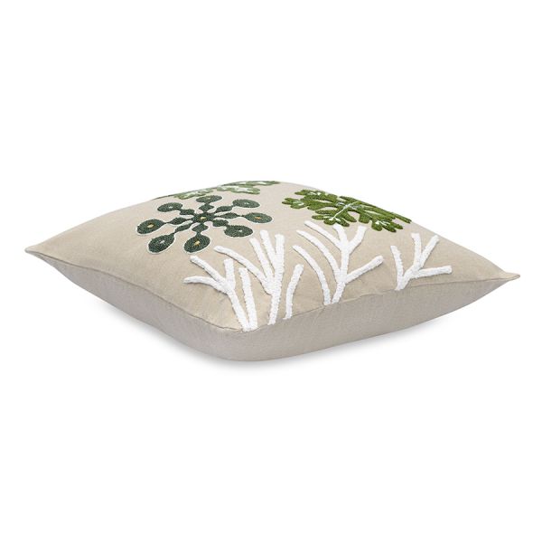 Подушка декоративная с вышивкой snow flakes из коллекции new year essential 45х45 см Tkano