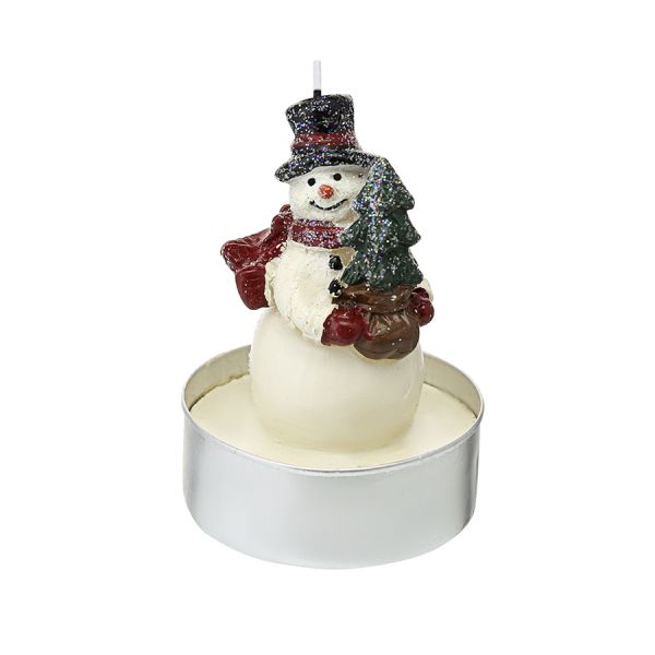 Набор декоративных свечей festive snowman из коллекции new year essential, 6 шт Tkano