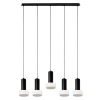 Светильник подвесной каскадный fungus, D15х25 см, 5 плафонов, белый/черный Bergenson Bjorn