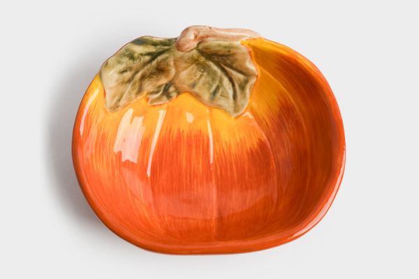 Пиала 14 см, керамика, оранжево-зеленая, Тыква, Bright pumpkin ANNA LAFARG
