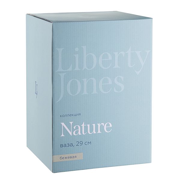 Ваза nature 29 см бежевая Liberty Jones