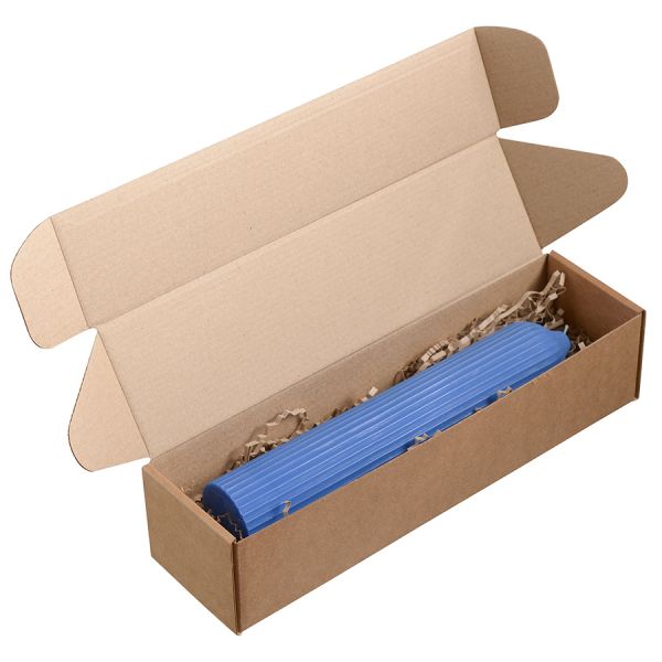 Свеча декоративная ярко-синего цвета из коллекции edge 25,5см