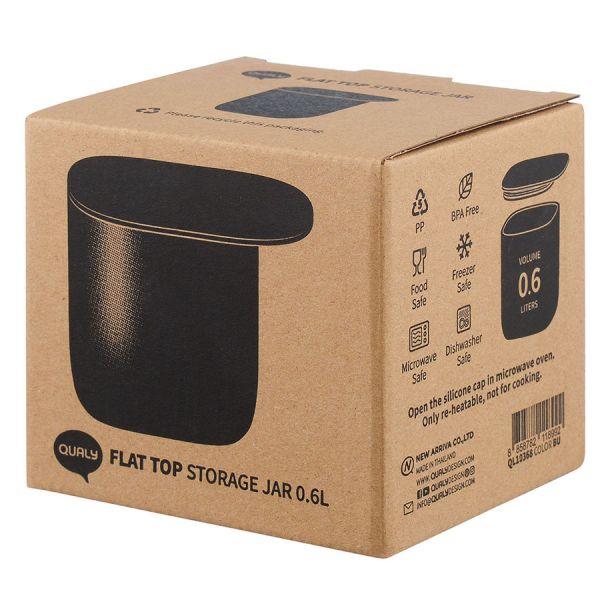 Контейнер для хранения с плоской крышкой 600 мл синий