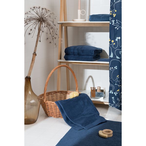 Штора для ванной с принтом Лесные кружева russian north, 180х200 см Tkano