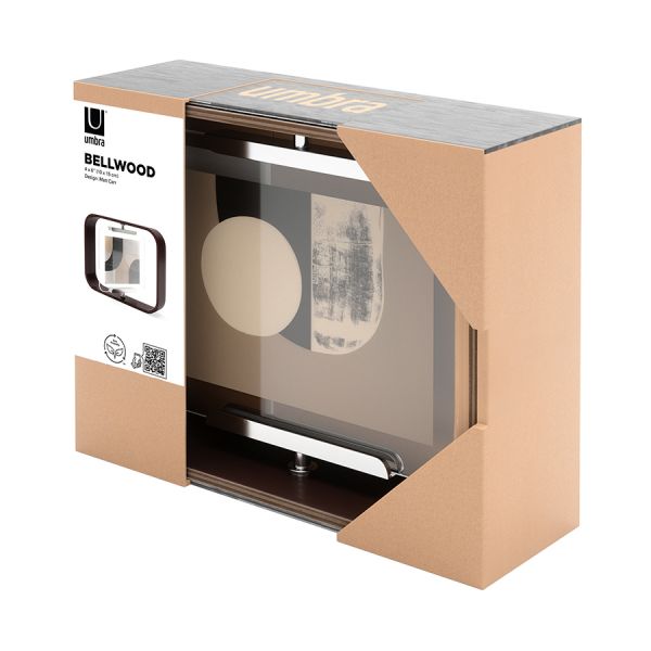 Фоторамка двусторонняя bellwood, 16х22 см, состаренный орех Umbra