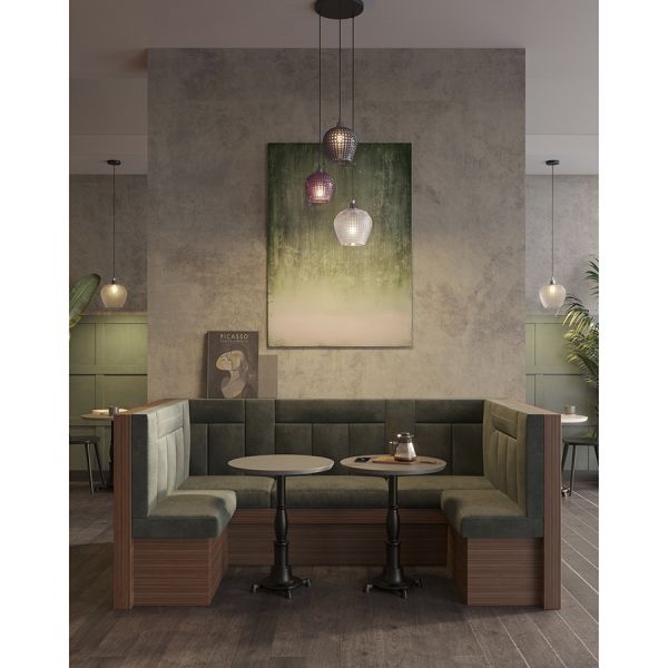 Светильник подвесной каскадный aurora, D50 см, сливовый/серый/прозрачный Bergenson Bjorn