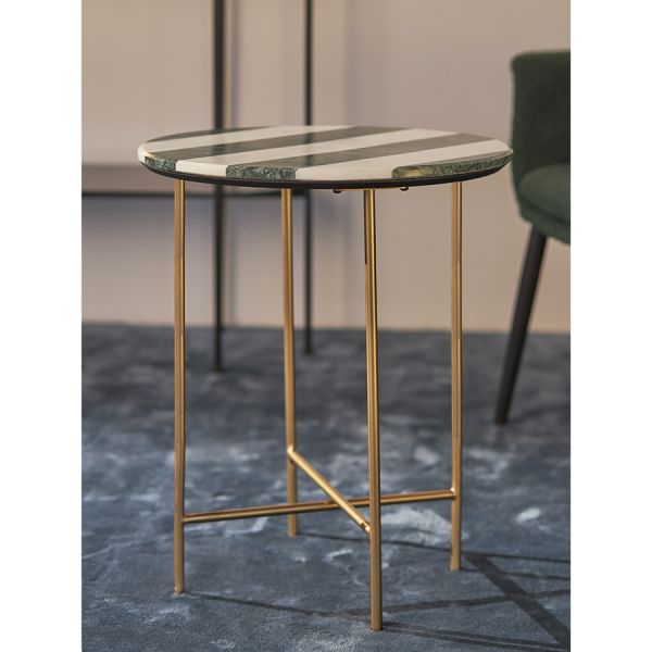 Столик приставной haywi, D45 см, серо-белый Bergenson Bjorn