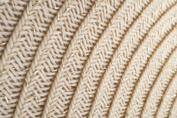 Салфетка под приборы, 38 см, полипропилен, круглая, молочно-бежевая, Matera ANNA LAFARG