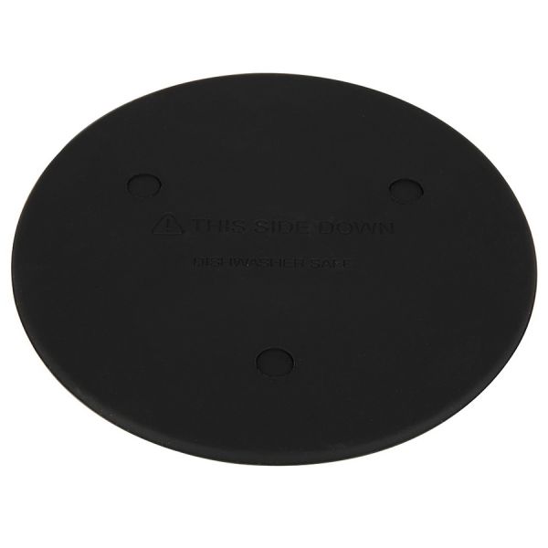 Подставка под горячее магнитная 13 см силиконовая черная Lodge