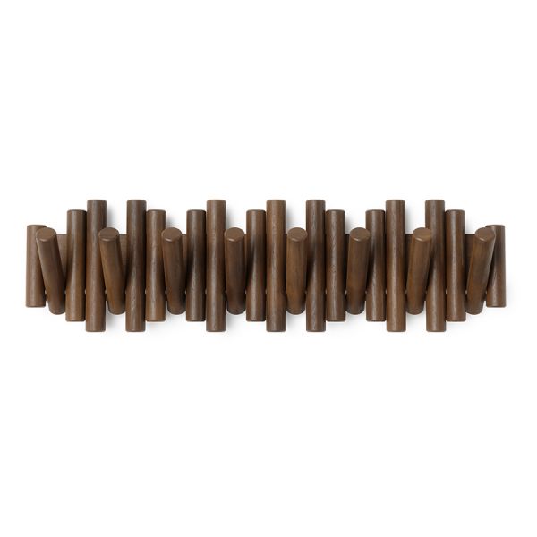 Вешалка настенная picket, 8 крючков, состаренный грецкий орех Umbra