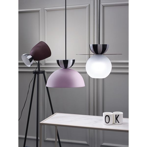 Торшер anniken, D37х145 см, черный/белый/сливовый Bergenson Bjorn
