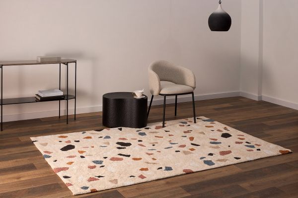 Ковер из хлопка terrazzo poetry из коллекции ethnic 160x230 см Tkano