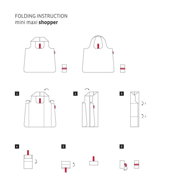 Сумка складная mini maxi shopper signature black