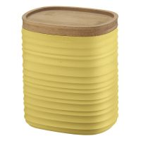 Емкость для хранения с бамбуковой крышкой tierra 1 л желтая 181800206