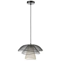 Светильник подвесной vinger, D48х30 см, черный/серый/белый Bergenson Bjorn