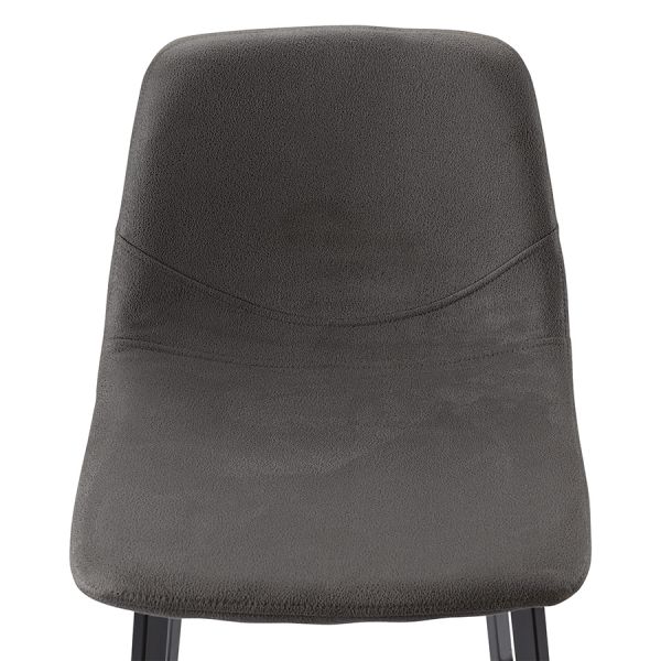 Стул барный Hugh экокожа темно-серый Bergenson Bjorn