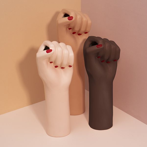 Ваза для цветов girl power, black, 27,1 см Doiy