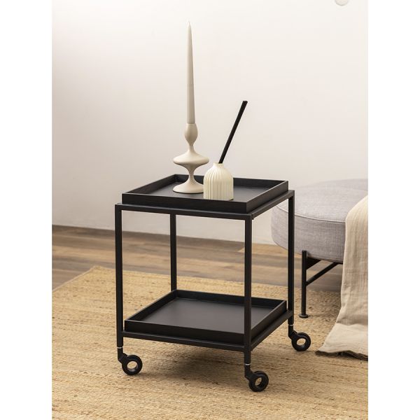 Тумба на колесах domo, 40,5х40,5х53,5 см, черная Bergenson Bjorn