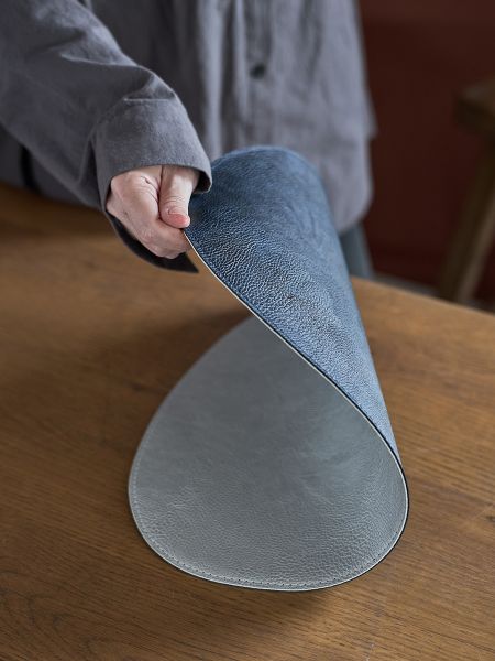 Набор из 2-х двухсторонних сервировочных салфеток drop, 33х41 см, синий/светло-серый Liberty Jones