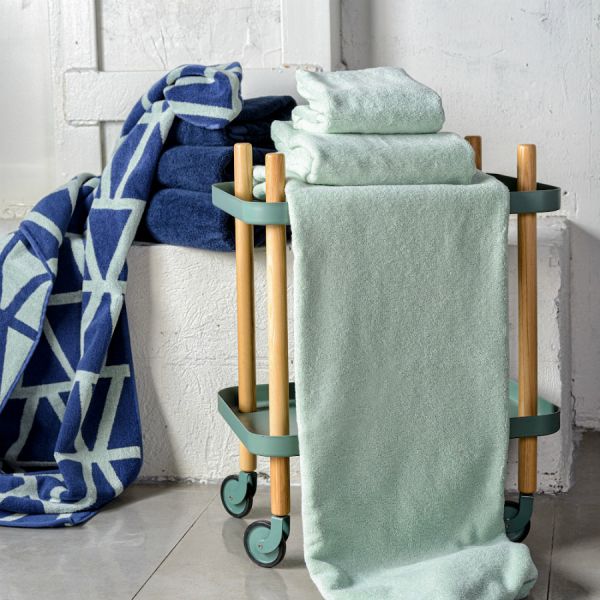 Полотенце для лица мятного цвета из коллекции Essential 30х30 см Tkano