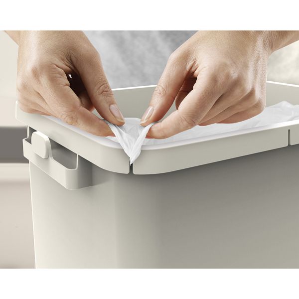 Контейнер для мусора с двумя баками Totem Pop 60 л белый Joseph Joseph