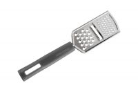 Терка 24 см, 3 в 1, крупная/мелкая/для слайсов, с ручкой, сталь/пластик, графитовая, Multi ANNA LAFARG