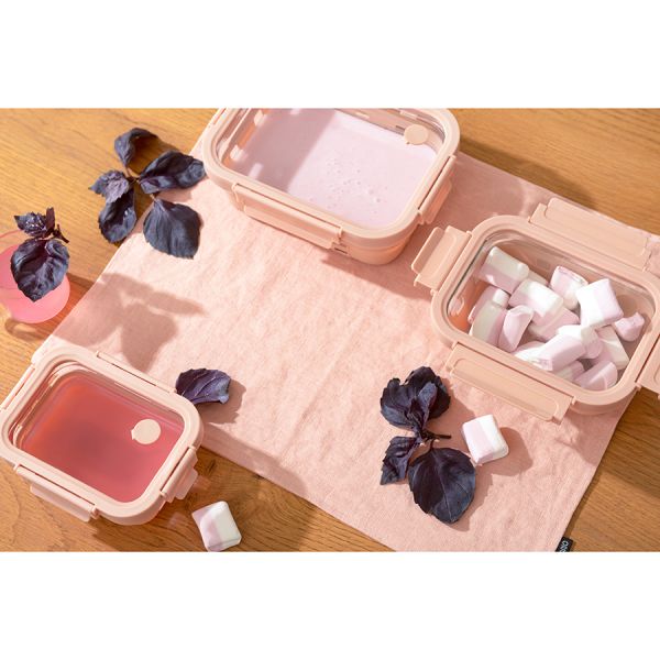 Контейнер для запекания, хранения и переноски продуктов в чехле, 370 мл, бежевый Smart Solutions