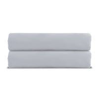 Простыня на резинке из сатина серого цвета из коллекции russian north, 160х200х30 см Tkano