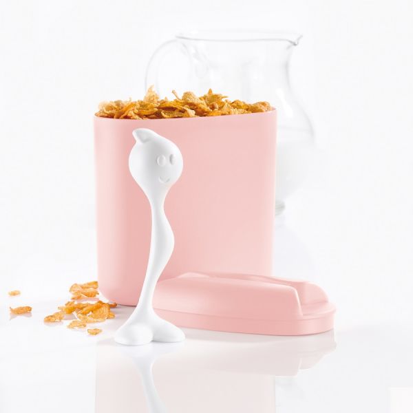 Контейнер для хранения продуктов Hot stuff l 500 г с ложкой белый