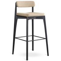 Стул барный aska рогожка черный/бежевый Latitude