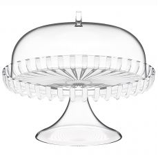 Подставка для торта на ножке с крышкой dolcevita 31 см, перламутровая Guzzini