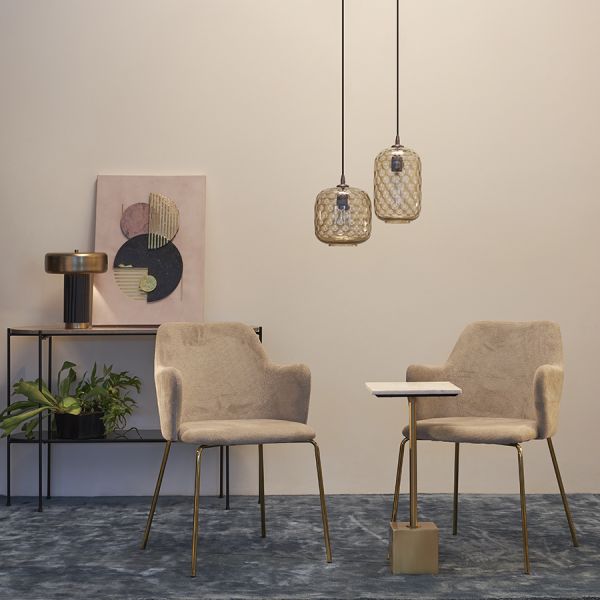 Светильник подвесной mystic aura, D20 см, коричневый Bergenson Bjorn