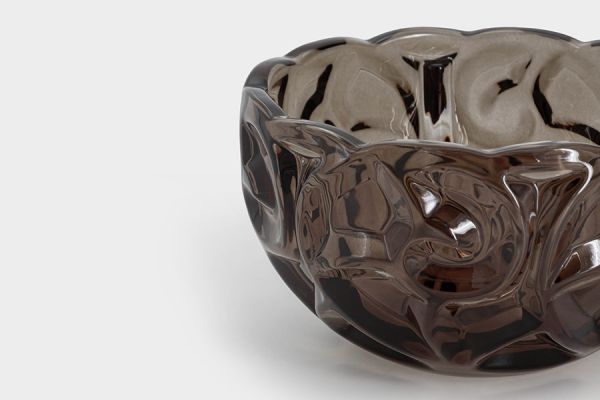 Салатник 19х17 см, 1,5 л, стекло, коричневый, Узоры, Galaxy ANNA LAFARG
