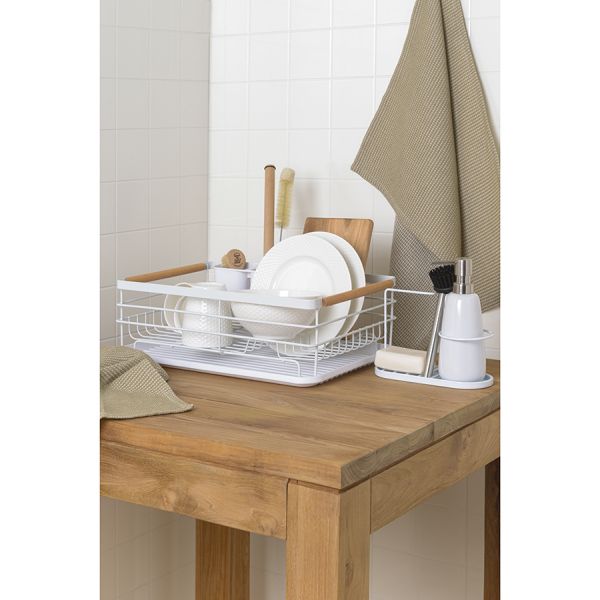 Набор из двух кухонных вафельных полотенец  бежевого цвета из коллекции essential, 50х70 см