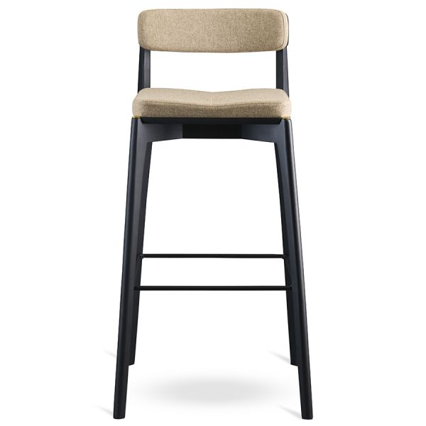 Стул барный aska рогожка черный/бежевый Latitude