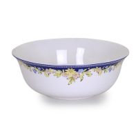 Тарелка глубокая АККУ Ноктюрн из костяного фарфора