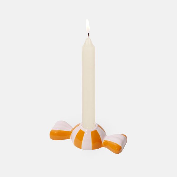 Подсвечник funfair, 5,5х12х3 см, оранжевый Doiy