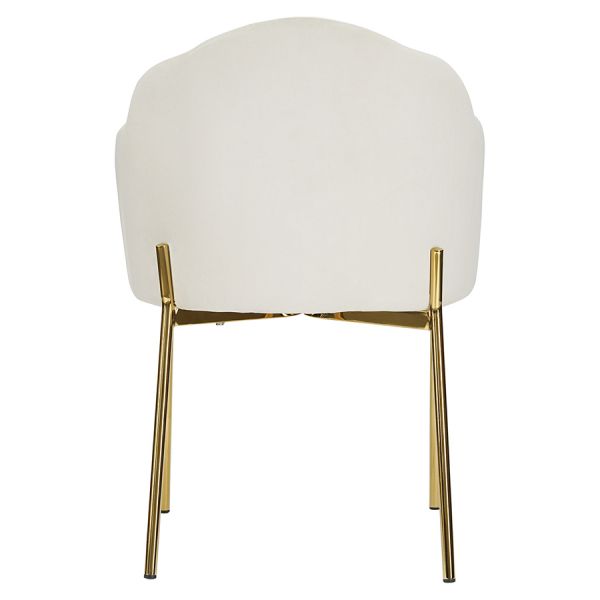 Стул shelly, велюр, молочный Bergenson Bjorn