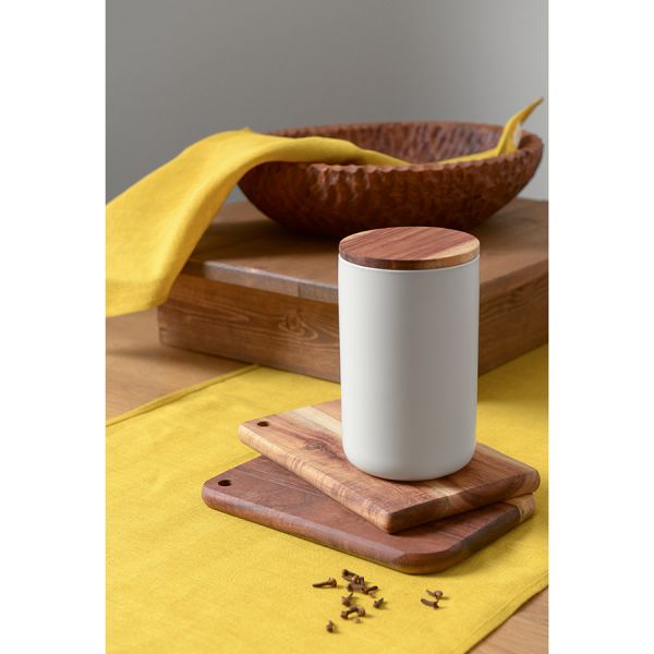 Банка для хранения керамическая smart solutions 750 мл белая