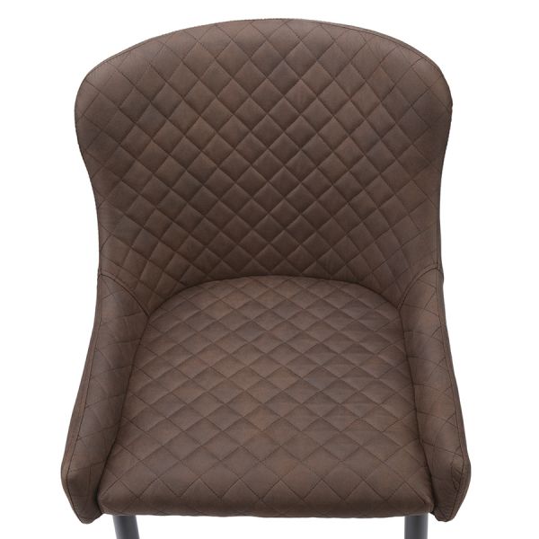 Стул calvin, экокожа, темно-коричневый Bergenson Bjorn