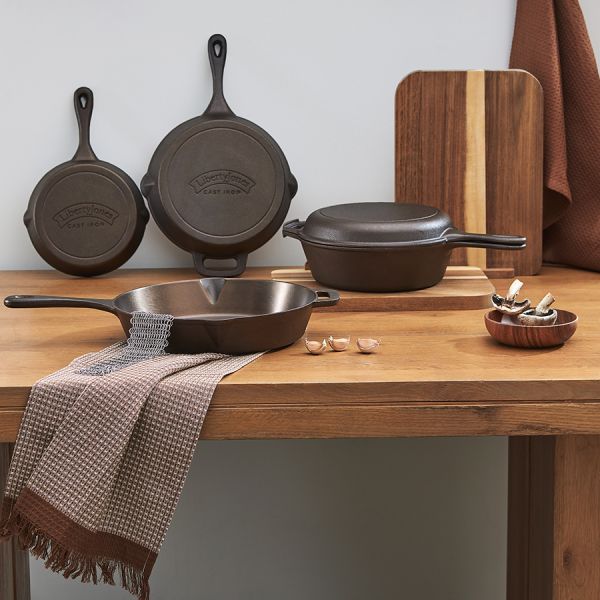 Сковорода чугунная brasen с масляной полировкой, 21 см Liberty Jones