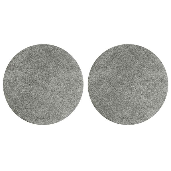 Набор из 2-х сервировочных салфеток leanera, D35 см, серые Liberty Jones