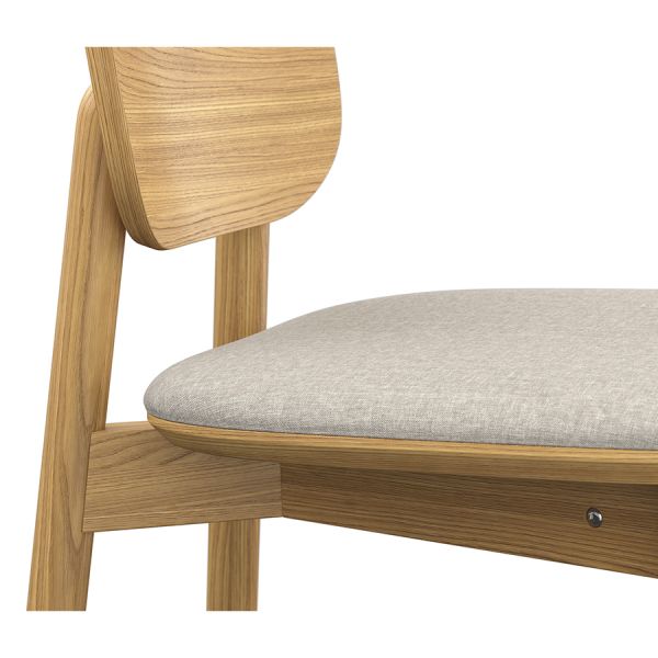 Стул полубарный saga, рогожка, бежевый Latitude