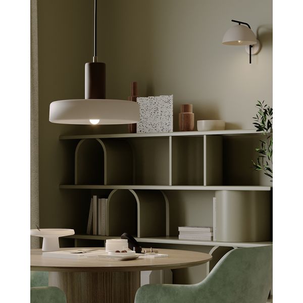 Светильник потолочный juko, D43х31 см, сливовый/бежевый Bergenson Bjorn