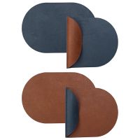 Набор из 4-х двухсторонних сервировочных салфеток pool, 30х45 см, синий/коричневый Liberty Jones