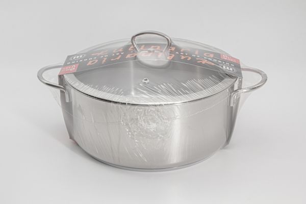 Кастрюля-сотейник Metalac Кулинария 24 см 4,8 л крышка стеклянная