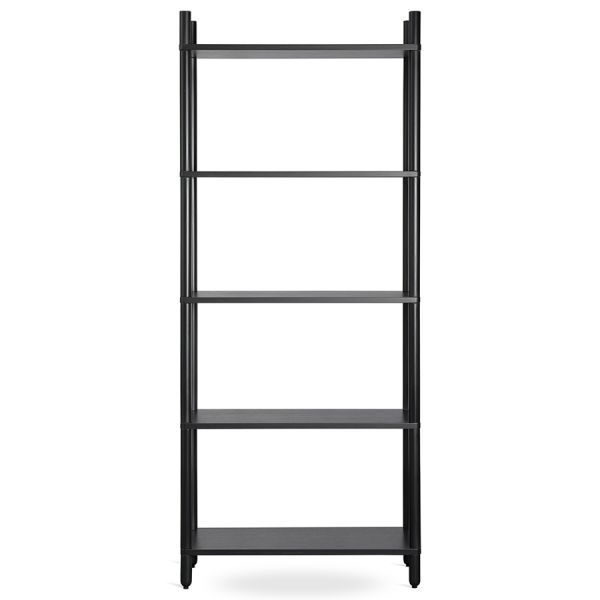 Стеллаж saga set001 5 полок 92х33х222 см черный Latitude